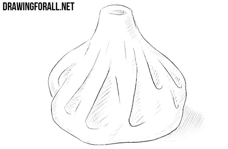 How to draw a dumpling