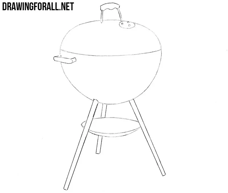How to draw a grill easy