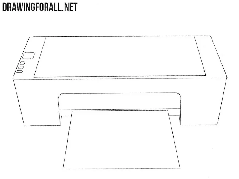 How to draw a printer