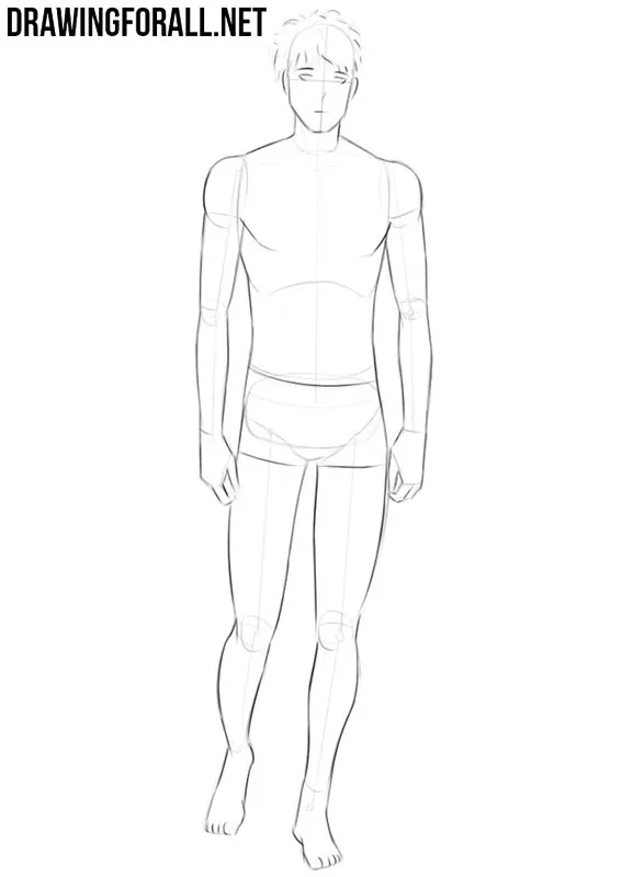 How to draw an anime body for beginners