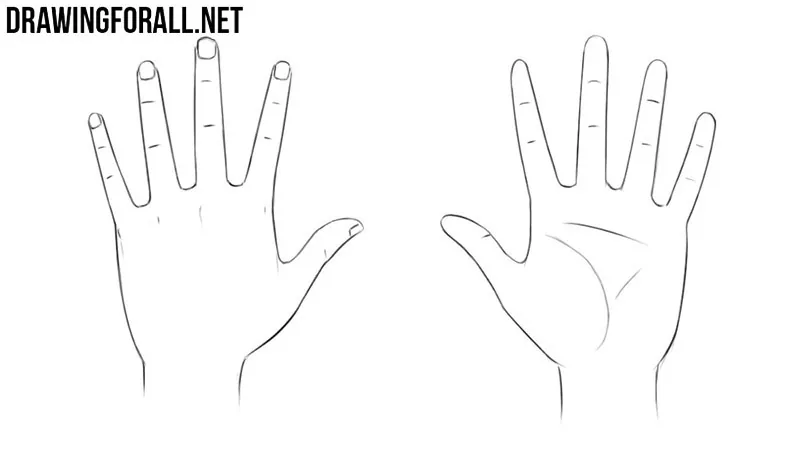 How to draw anime hands