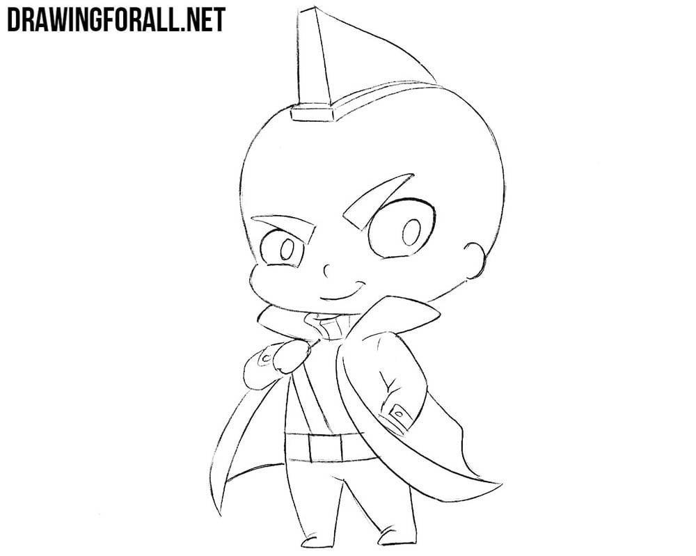 Chibi Yondu drawing tutorial