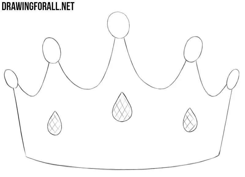 How easy to draw a princess crown