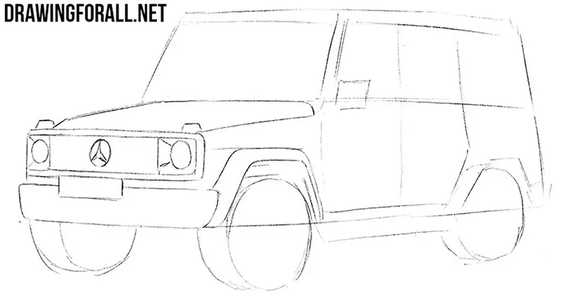 How to draw a car