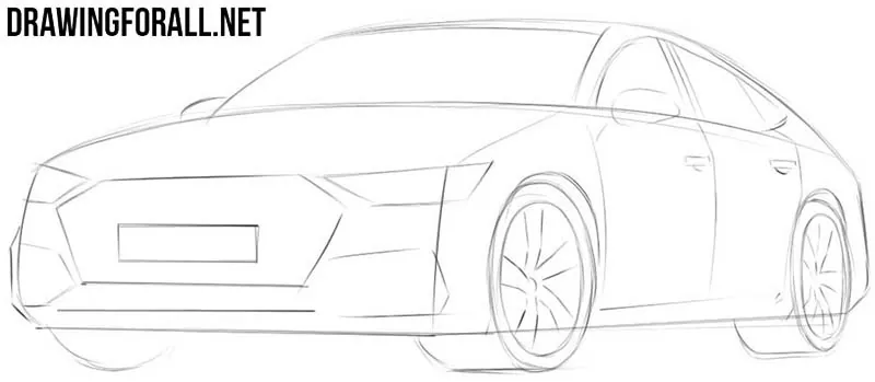 How to draw a car