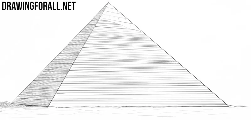 How to draw a pyramid