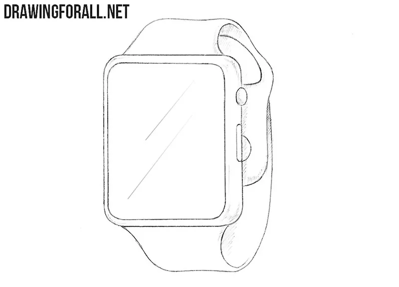 How to draw a smart watch