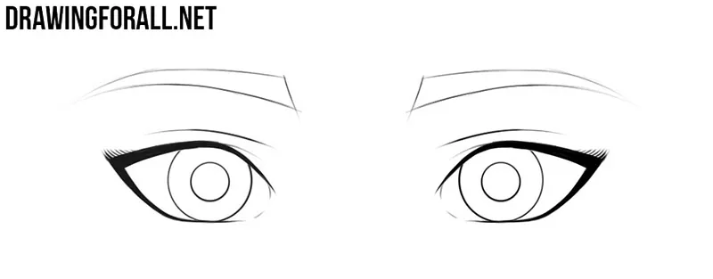 How to draw anime eyes female