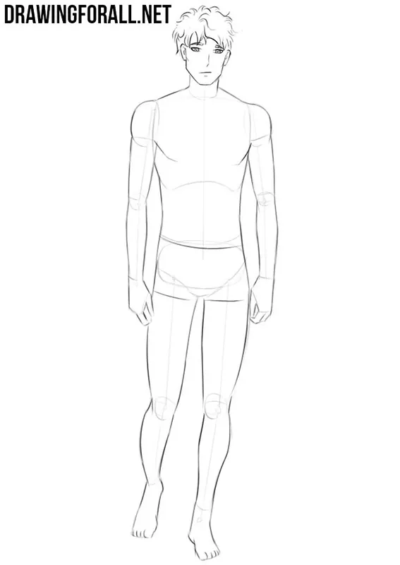 How to draw an anime body easy