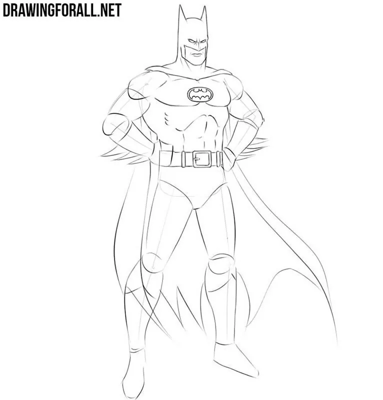 How do you draw Batman