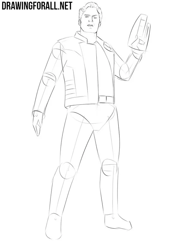 How to draw Star Lord from guardians of the galaxy