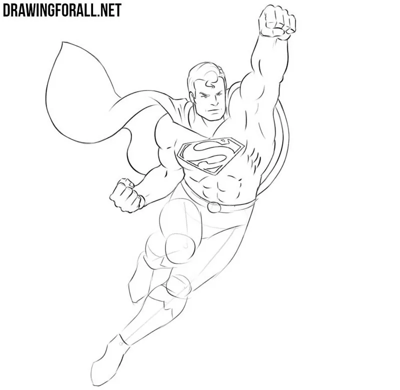 How to draw Superman