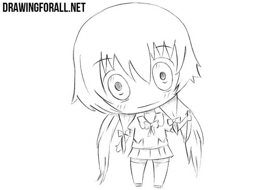 How to draw a chibi anime girl