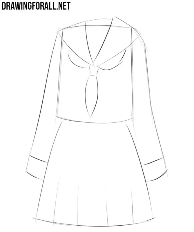 Anime Dress Drawing PNG Transparent Images Free Download | Vector Files |  Pngtree