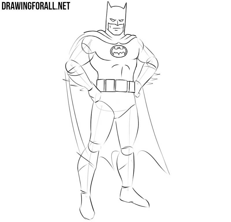 Batman easy drawing