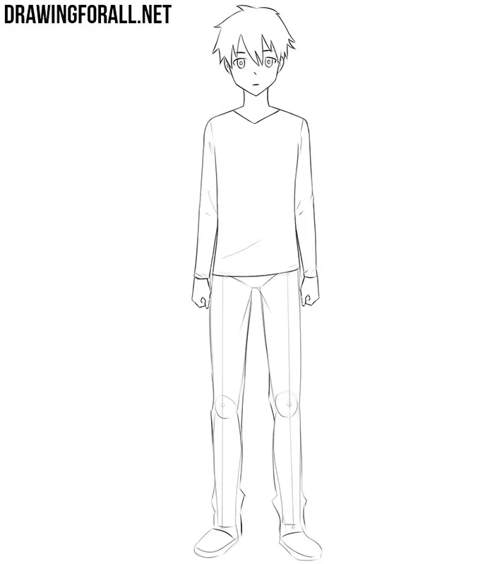 Anime drawing step by step