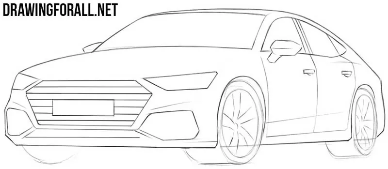 How to draw a car easy