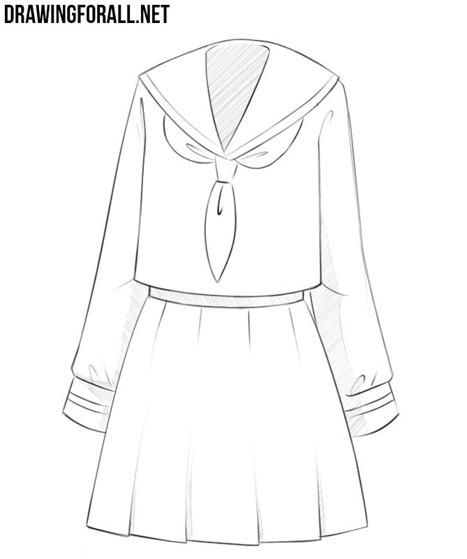 How to draw anime clothes