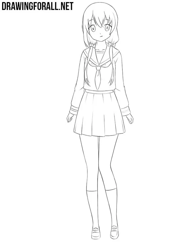 Anime girl drawing tutorial