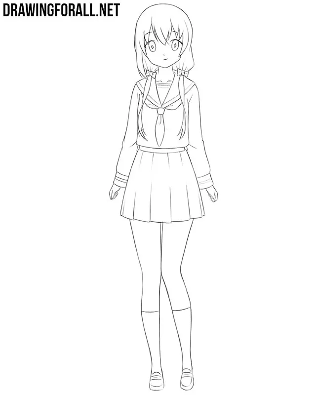 How To Draw A Girl Anime Step By Step How To Draw A Girl Anime Step By Step