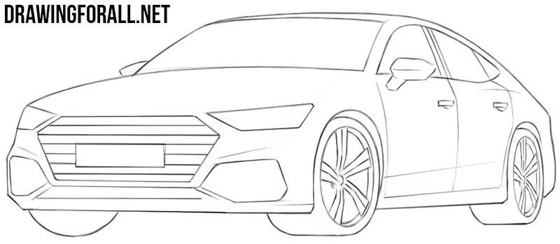 How to draw a car