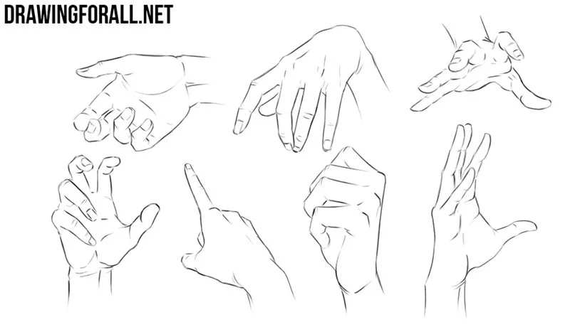 Hands practice I by izka197 on DeviantArt