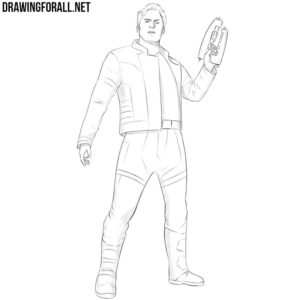 How to draw Star Lord | Drawingforall.net