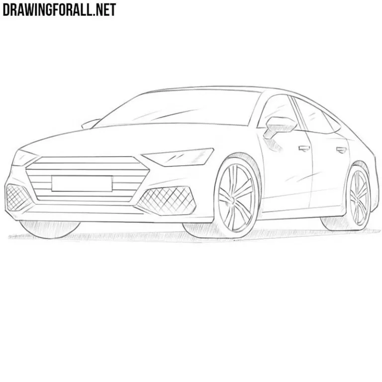 How to draw a car easy
