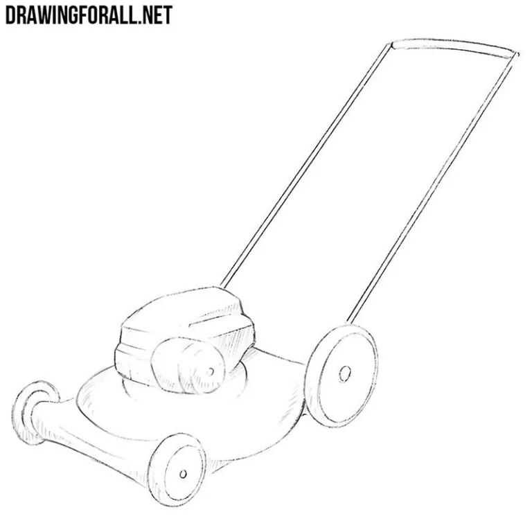 How to Draw a Lawn Mower