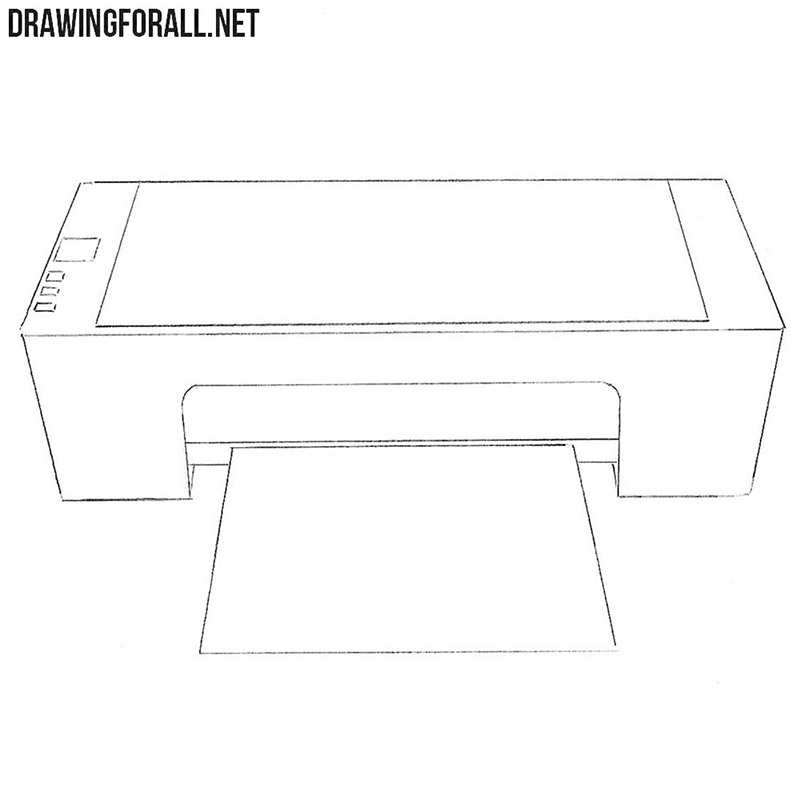 Printer29111  Sketch Laser Printer Transparent PNG  640x569  Free  Download on NicePNG