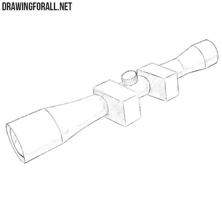 How to draw a sniper scope