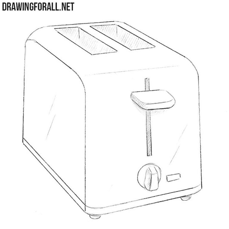 How to draw a toaster