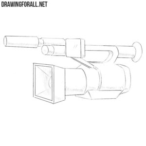 How to draw a video camera