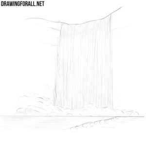 How to draw a waterfall