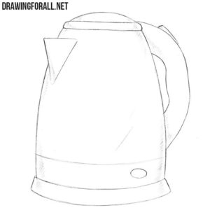 How to draw an electric kettle