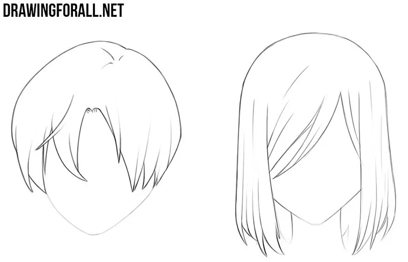 How To Draw Anime Hair Step by Step Drawing Guide by Dawn  DragoArt