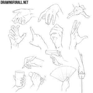 How to draw anime hands