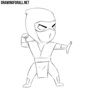 How to draw chibi Scorpion