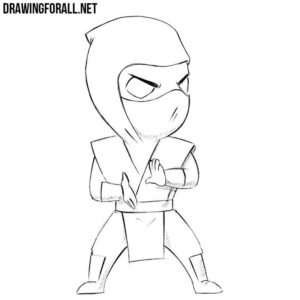 How to Draw Chibi Sub-Zero