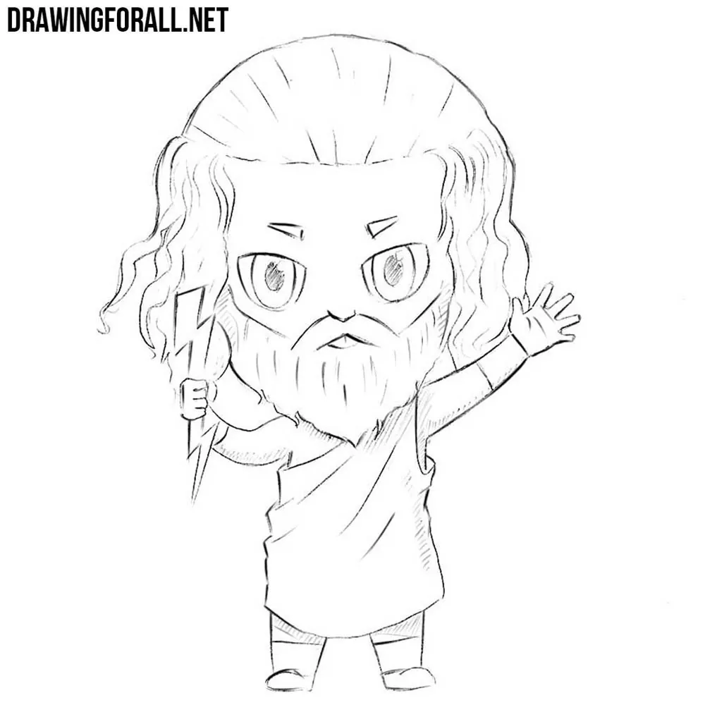 How to Draw Chibi Zeus Drawingforallnet