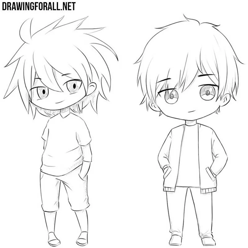 How to draw chibi step by step