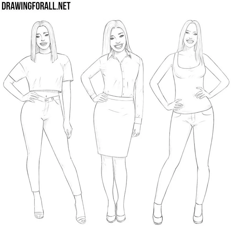 How to draw girls