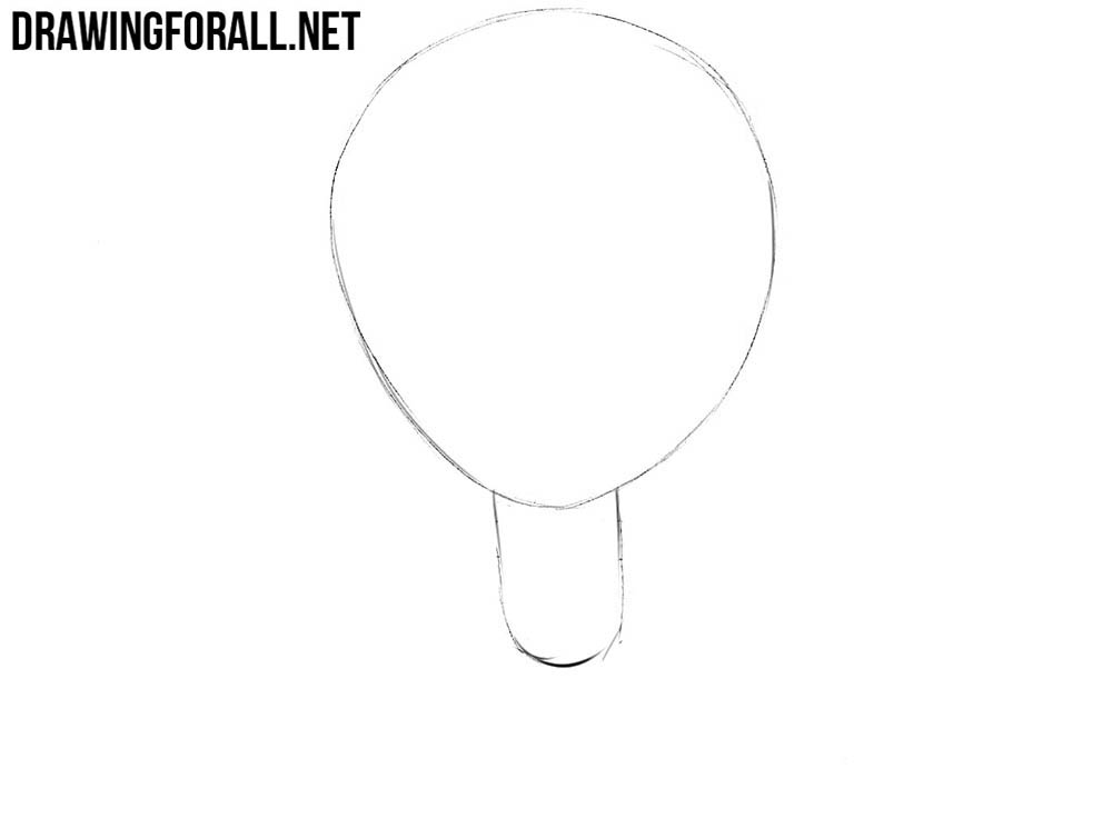 Sketching chibi Zenyatta’s large rounded head and small torso