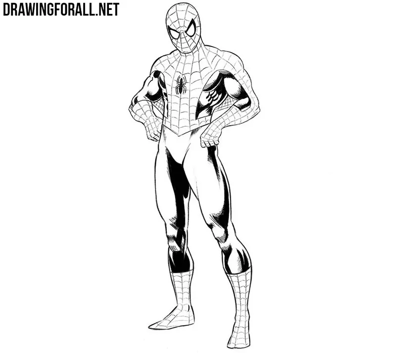 How to draw Spider-Man