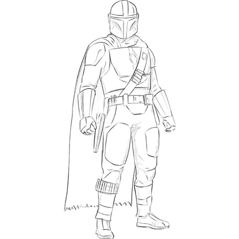 How to draw Mandalorian