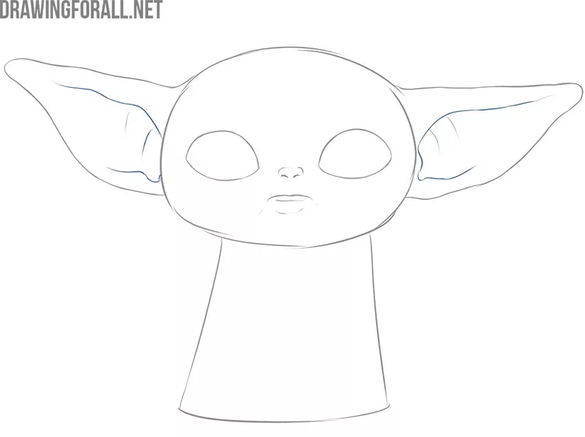 How to draw baby Yoda meme