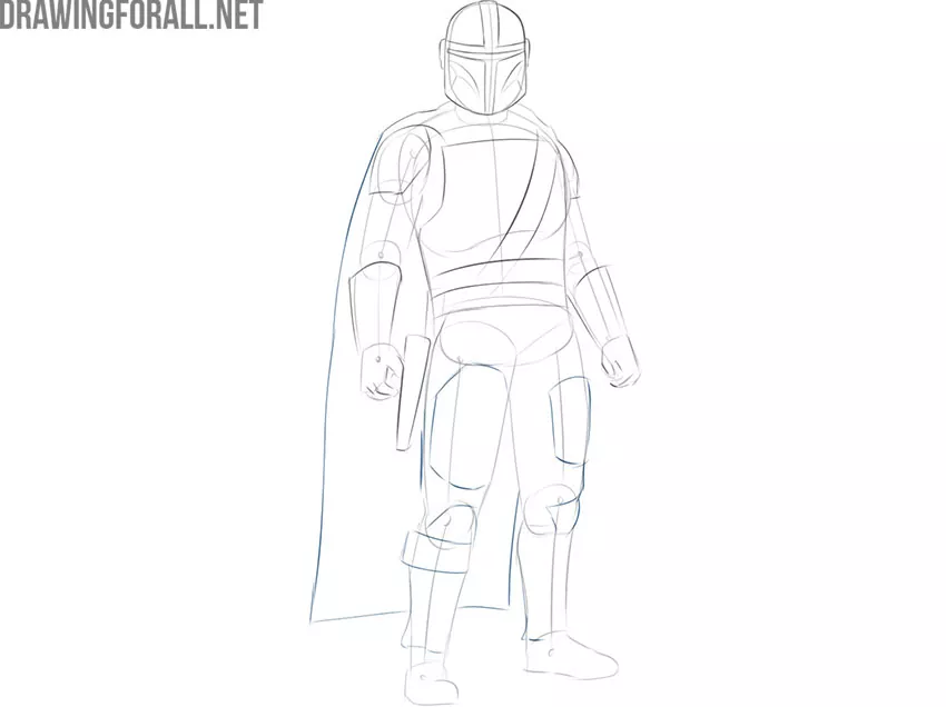 The Mandalorian drawing easy