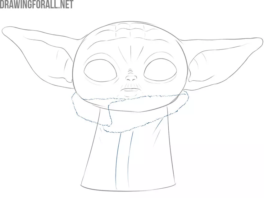 baby yoda drawing