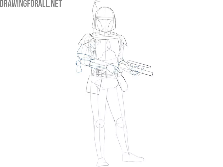 boba fett drawing