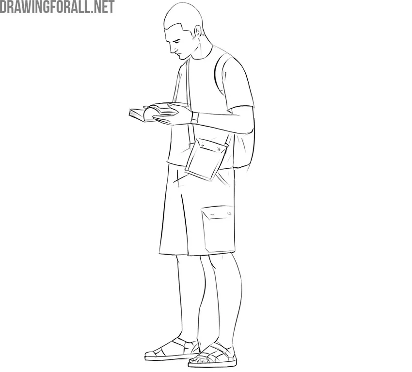 Tourist drawing tutorial